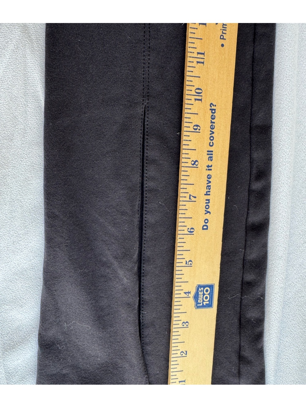 Alo Yoga High-Waist Zip It Flare Leggings black small high-rise fit split-hem - Picture 7 of 8